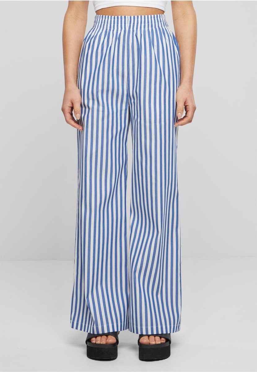 Urban Classics Striped Loose Pants Wijde broek 5XL Wit