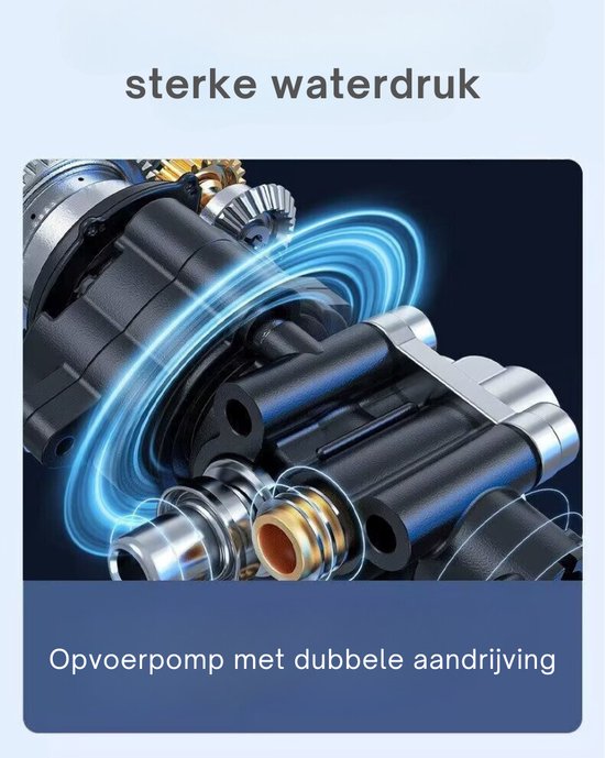 Truskore - Hogedrukreiniger - Inclusief 2 Batterijen - Geschikt voor Auto, Tuin, Balkon en Meer - Krachtigere Reinigingskracht van Truskore — afbeelding 5