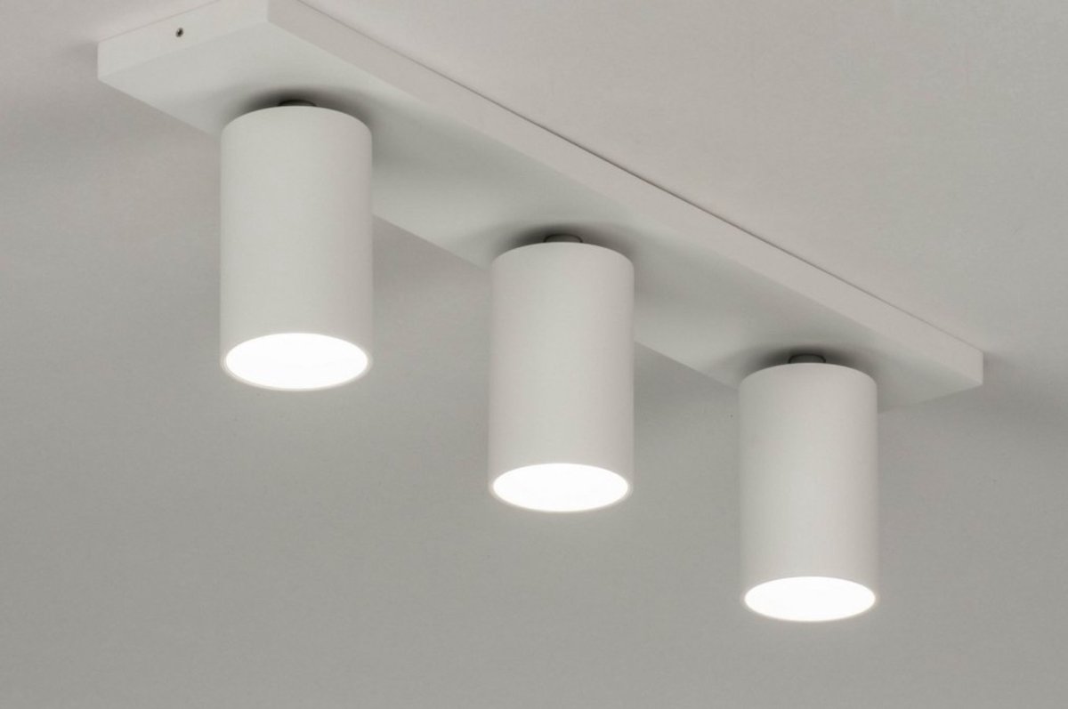 Lumidora Opbouwspot 73232 - DANI - 3 Lichts - GU10 - Wit - Metaal - Badkamerlamp - IP21