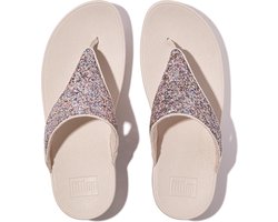 FitFlop Lulu Multi-Tonal Glitter Toe-Post Sandals Vrouwen - Nude Rose Mix