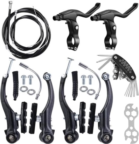 Fiets Remmen Set Universele Voor En Achter Remmen Kit Weg Mountainbike V- Brake Set Voor Fietsen Fietsonderdelen