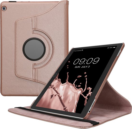 kwmobile hoes geschikt voor Huawei MediaPad M3 Lite 10 - 360 graden beschermhoes - roségoud