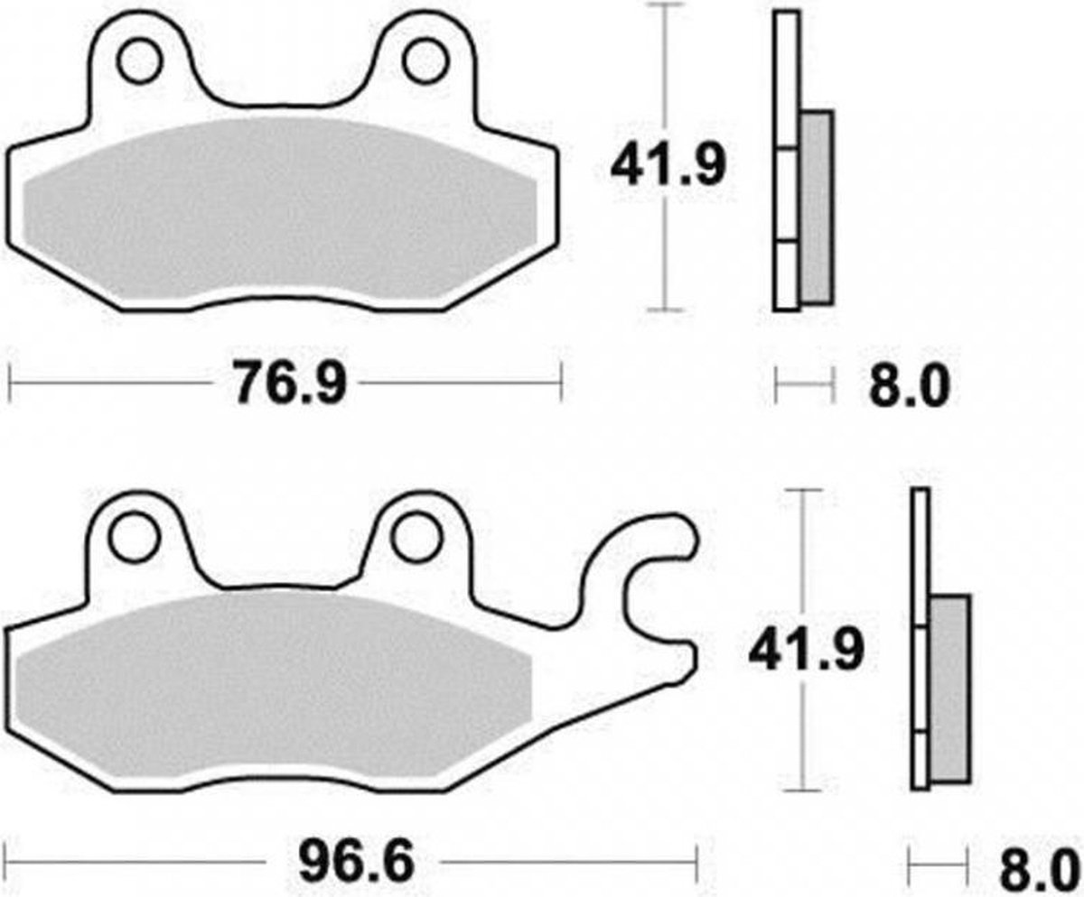 Ap Racing-remblok voor Triumph 955 Daytona-motorfiets 1997 tot 1998, nieuw