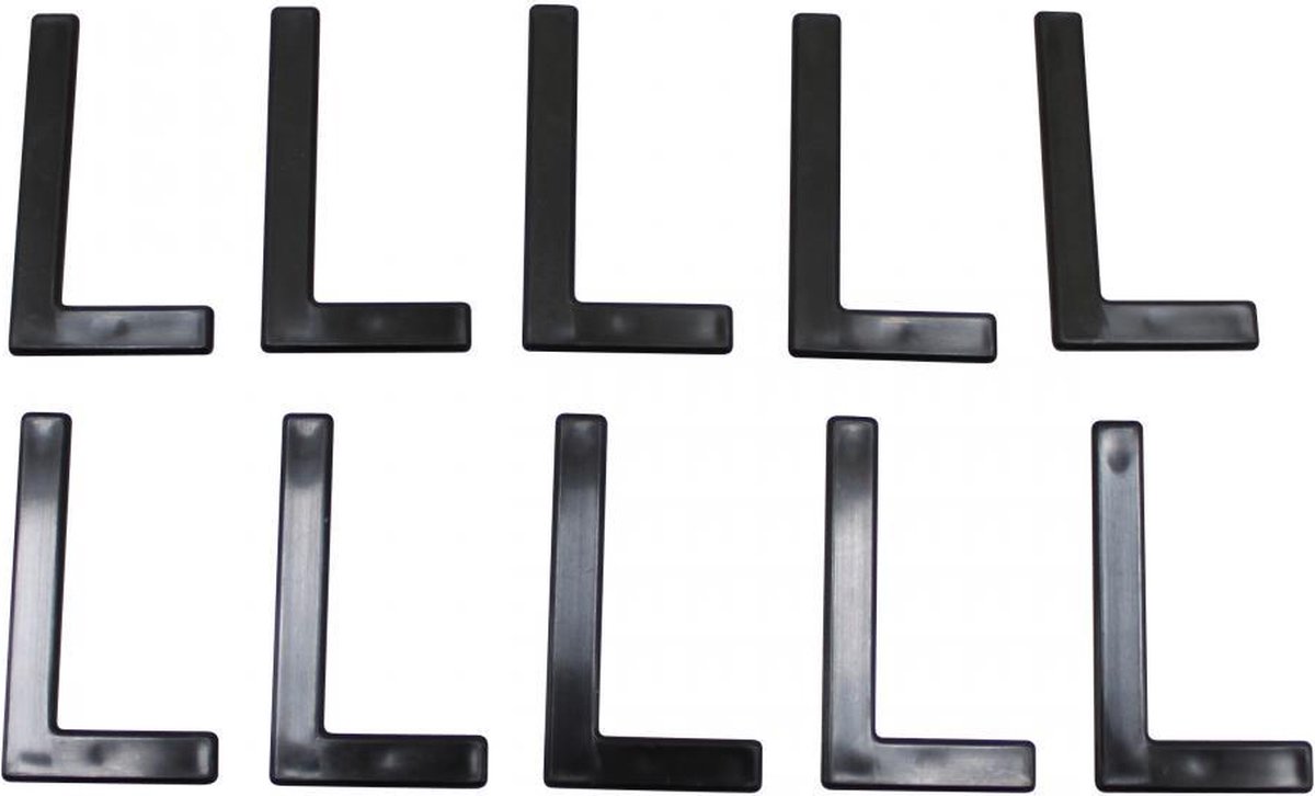 Lettre L pour plaque d'immatriculation Tiflex H45mm Neuf pour moto