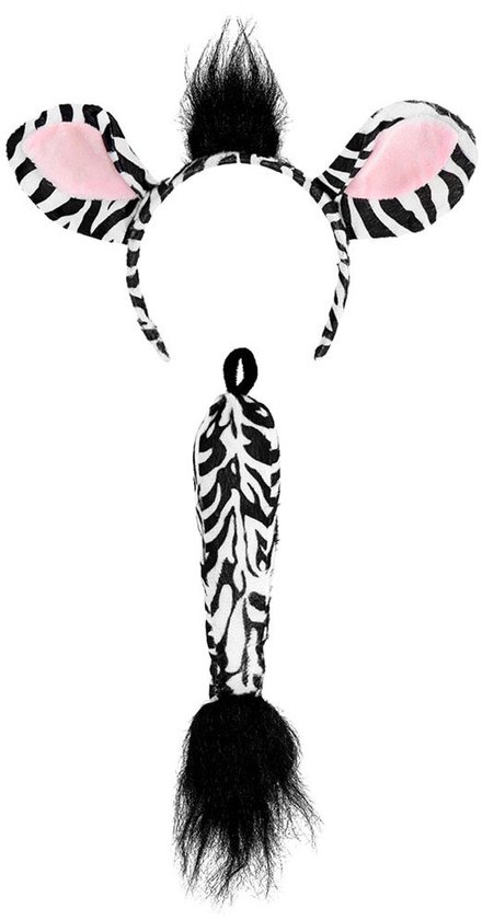 Set Zebra (diadème et queue)