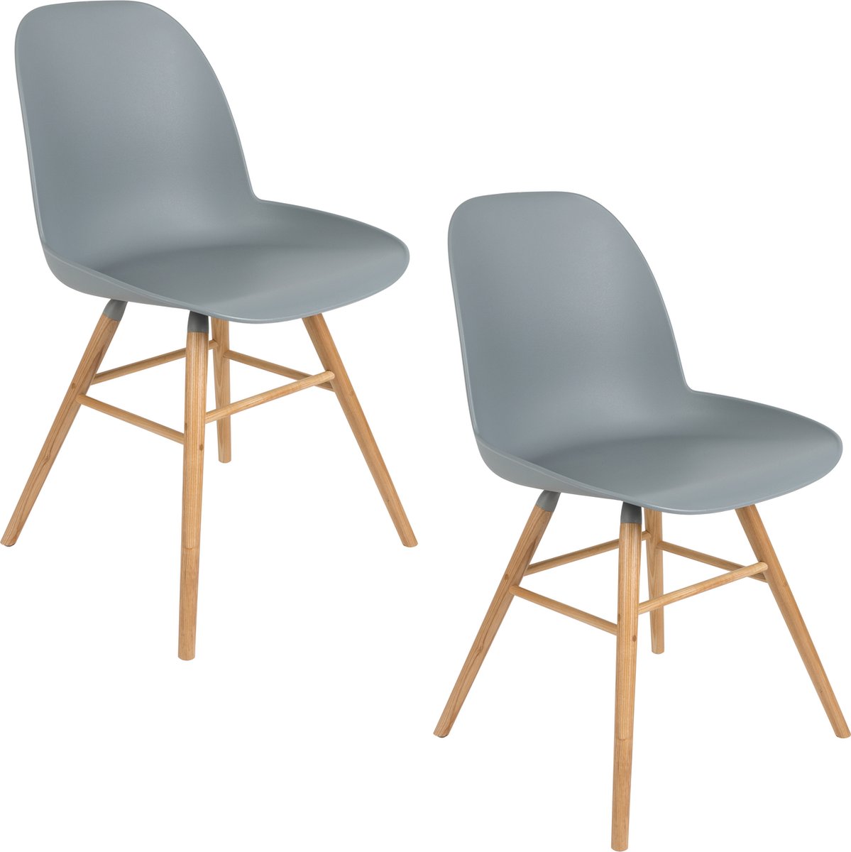 Albert Kuip Eetkamerstoelen Lichtgrijs - Set van 2