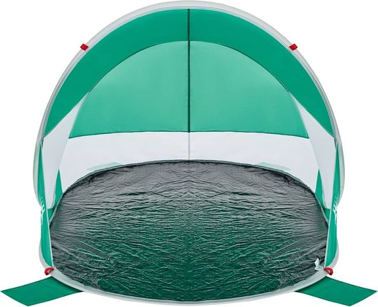 vidaXL Strandtent Pop-Up Zeegroen Waterdicht Strandtent - Pop-up Tent - Strandparadijs - Parasol - Zonnebescherming van Vidaxl — afbeelding 4