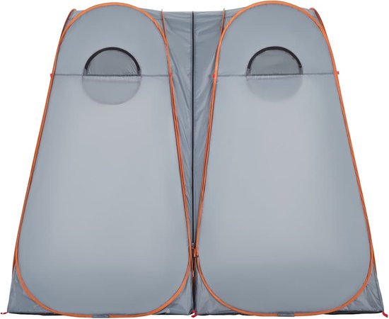 vidaXL Privacytent - Pop-up - Grijs en Oranje Privacytent - Pop-up Tent - Waterdichte Tent - Buitentak - Campingaccessoires van Vidaxl — afbeelding 4