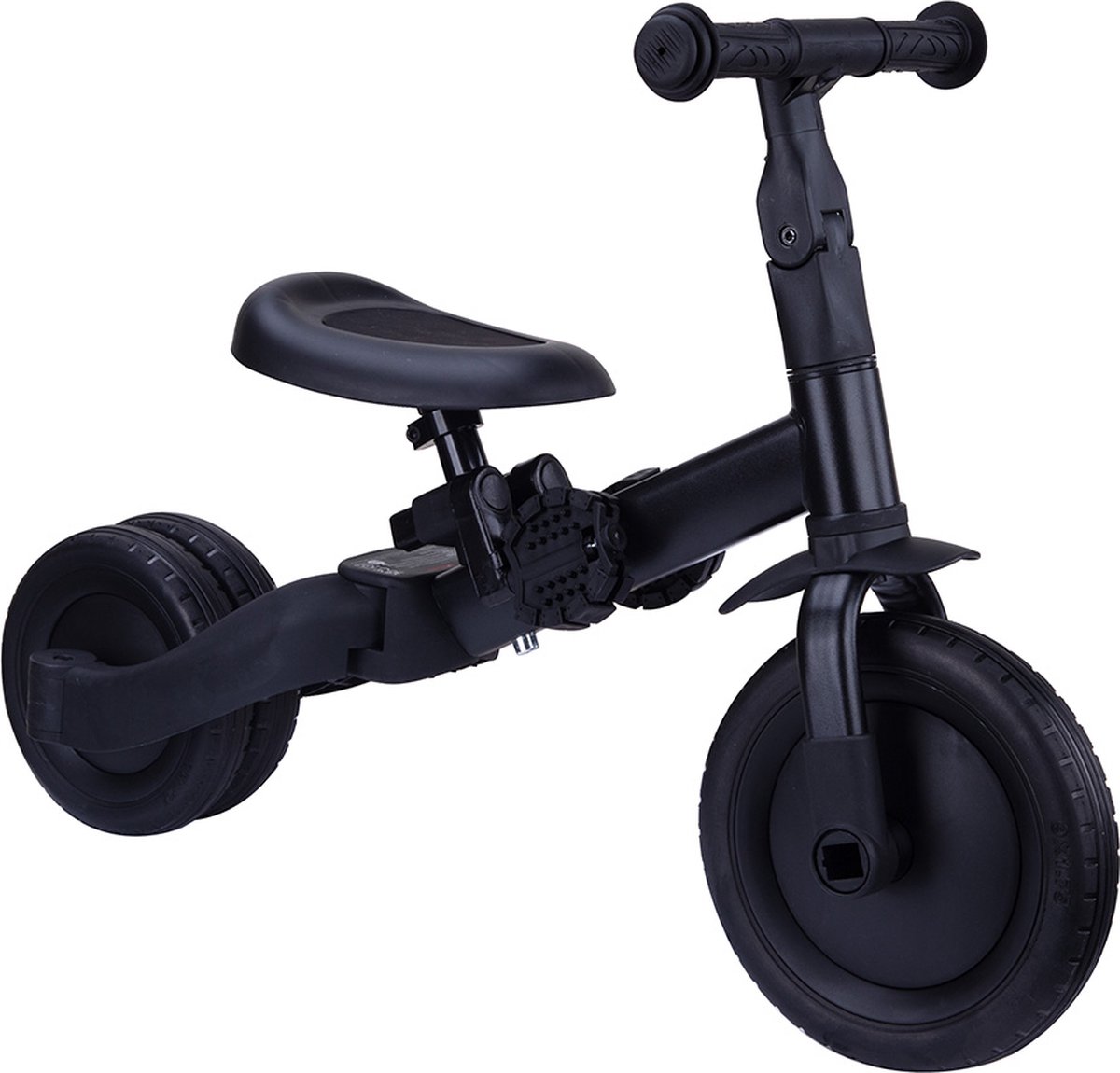 Topmark 4 in1 Driewieler - Loopfiets - Balance Bike - Kaya - Zwart -2025 — afbeelding 4
