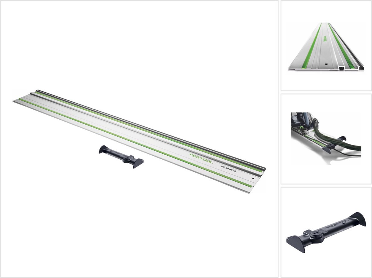 Festool FS 1080/2 geleiderail 1080 mm ( 491504 ) voor hand-, inval- en decoupeerzagen / bovenfrezen + FS/2-AW beschermkap