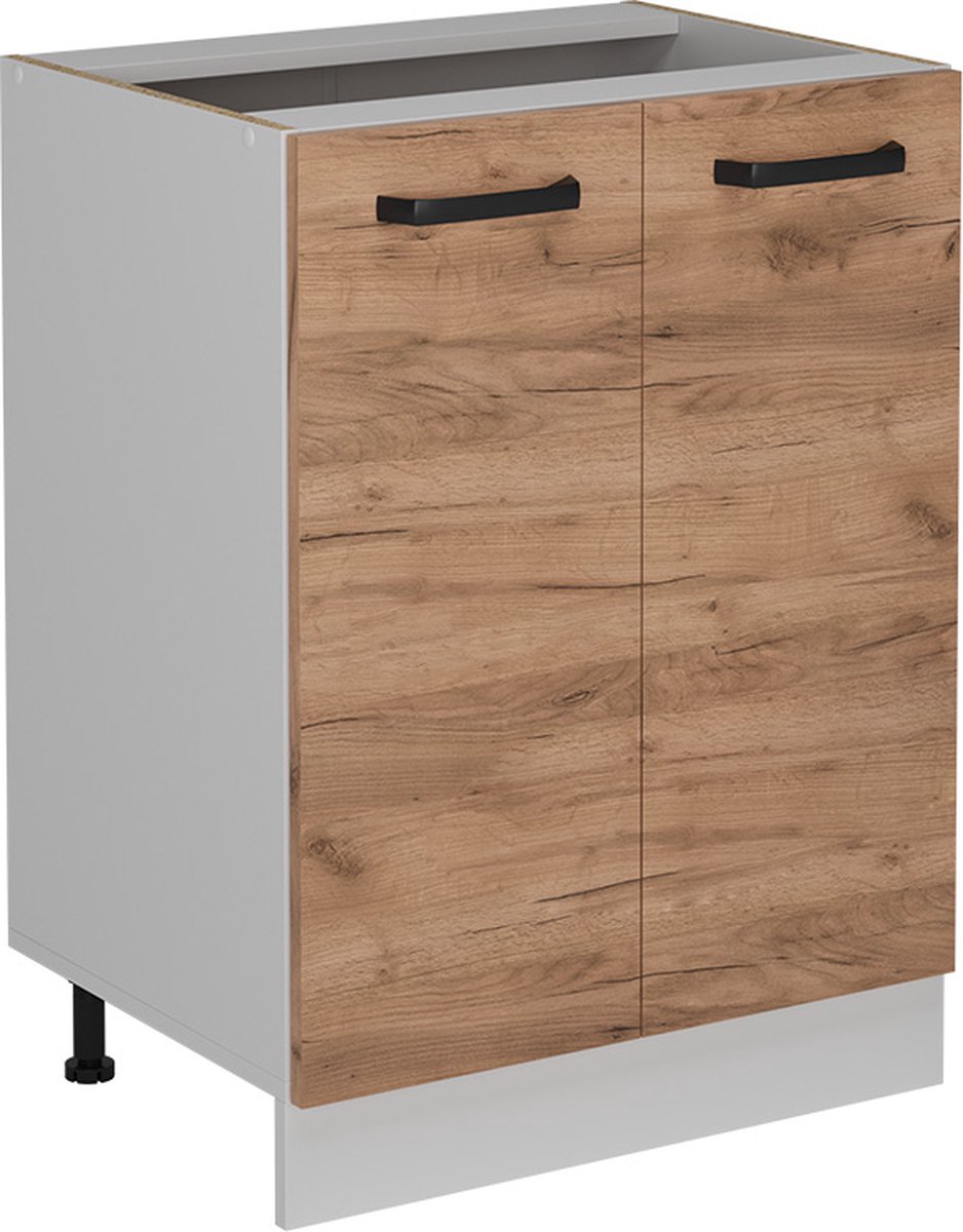 Vicco R-Line Keukenonderkast – 60 cm WB Marmer Krachtige eik goud