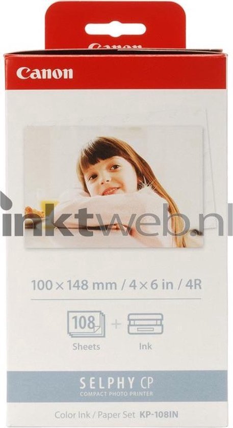 Canon KP-108IN - Inktcartridges Kleur + Fotopapier