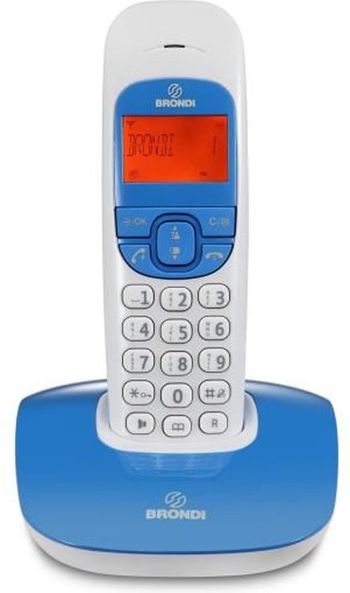Brondi Nice DECT-telefoon Nummerherkenning Blauw, Wit