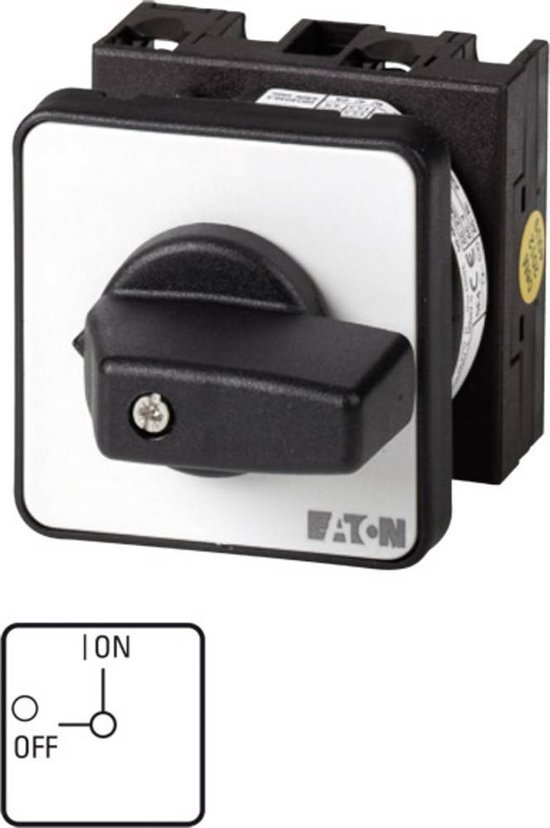 Eaton T0-1-8200/E Commutateur à cames 20 A 1 x 90 ° gris, noir 1 pc(s)