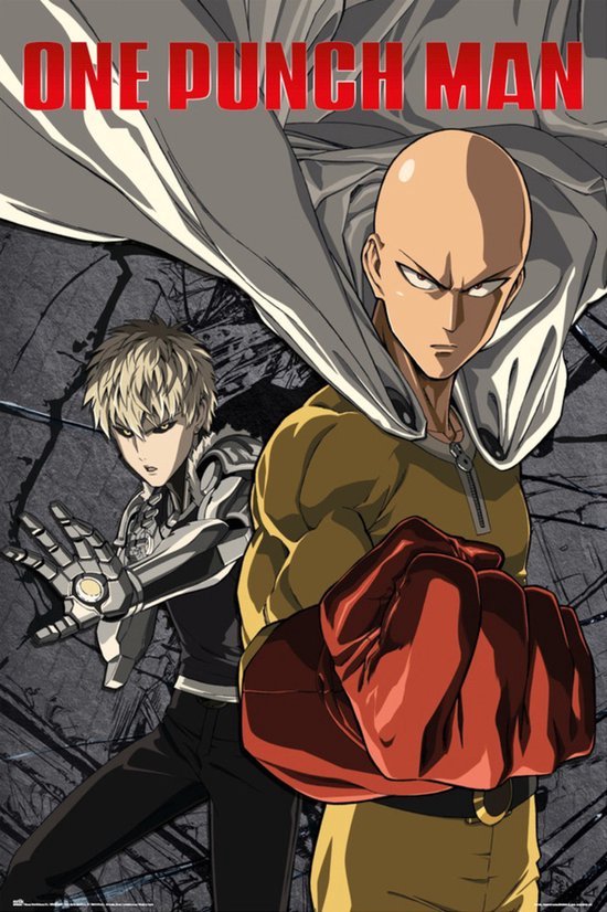 Poster One Punch Man Saitama vs, Genos 61x91,5cm | bol