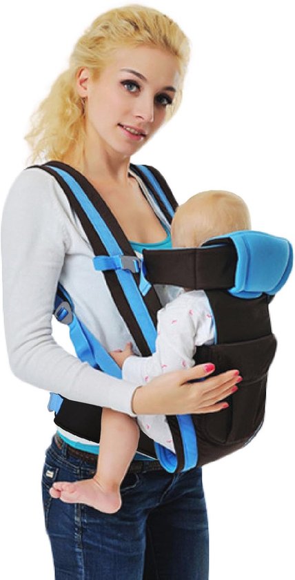 Momcozy Babydrager van ademend mesh, ergonomisch en licht voor baby's van 3,2 tot 20 kg, biedt lendensteun en comfort de hele dag, handsfree, luchtig mesh, zwart