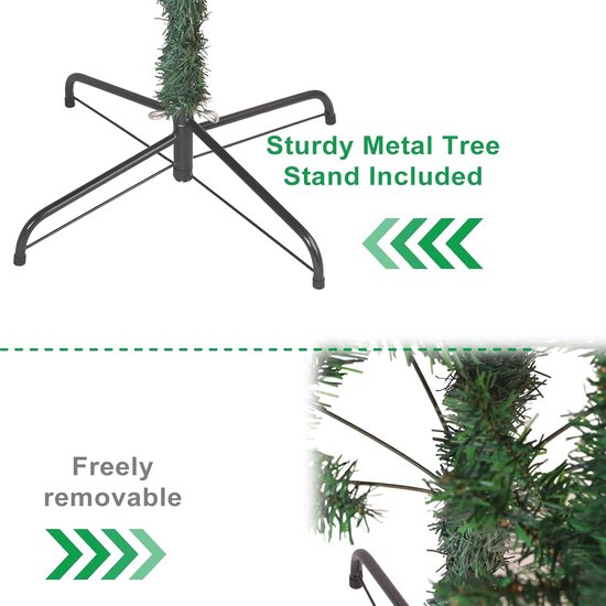 OHMG Kunstkerstboom, 180 cm, kerstboom met 660 takpunten in de vorm van dennennaalden, met sneeuw-effect, groen, decoratie, kerstfeest, pvc, Kerstmis (600 takken OHMG Kunstkerstboom, 180 cm, kerstboom met 660 takpunten in de vorm van dennennaalden, met sneeuw-effect, groen, decoratie, kerstfeest, pvc, Kerstmis (600 takken