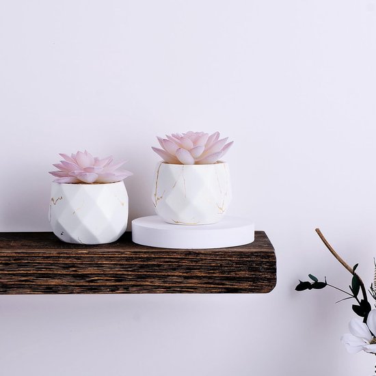 Oairse Set van 3 kunstplanten in pot, kunstplanten als echt met