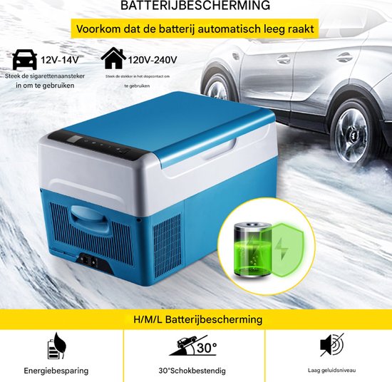 Happyment Koelbox 20L - Werkt met APP - Auto - Icebox - Koeler - Koelkast - Frigo van Happyment — afbeelding 5