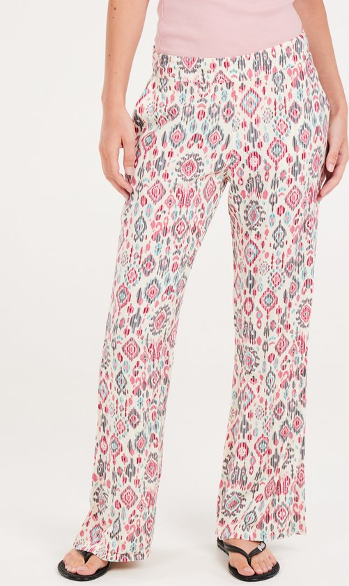 Protest Prtcecilia – Broek Dames – Tailleband elastiek – Loose fit – Kitoffwhite