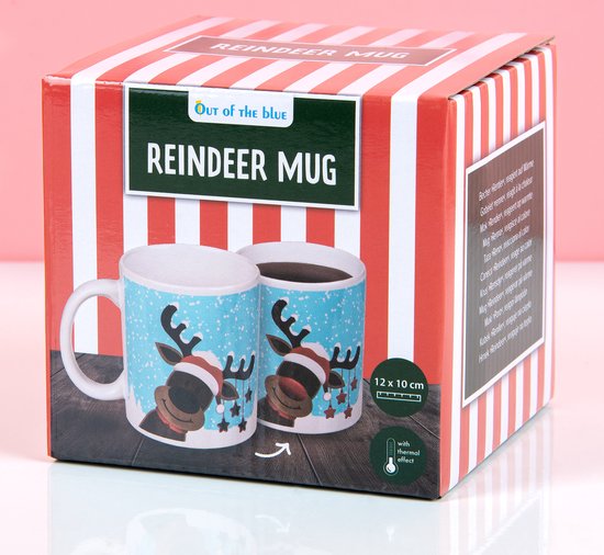 Tasse à changement de chaleur en forme de renne