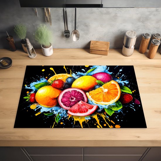 KitchenYeah® Protection plaque induction 74x48 cm - 3-2-19 - Protege plaque de cuisson - Couvre plaque induction - Protecteur d'induction - Cuisine