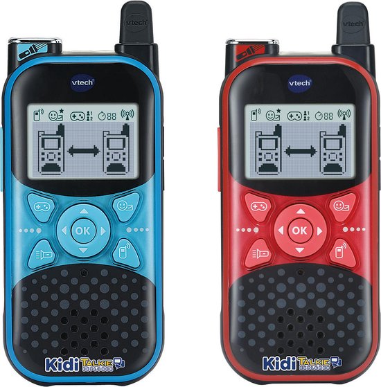 VTech KidiTalkie 6 En 1 – Talkie-walkie Avec Messages Et Jeux – Connexion Sécurisée – Version ESP – Rose – Dès 4 Ans