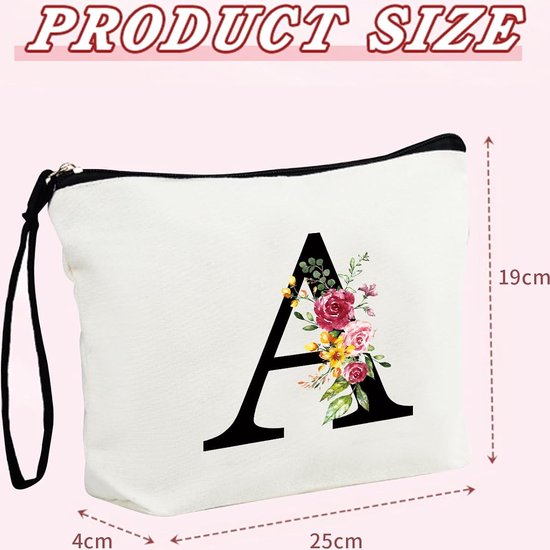 Inovra ® Grande trousse de toilette personnalisée et élégante pour femme et trousse de voyage pour cosmétiques