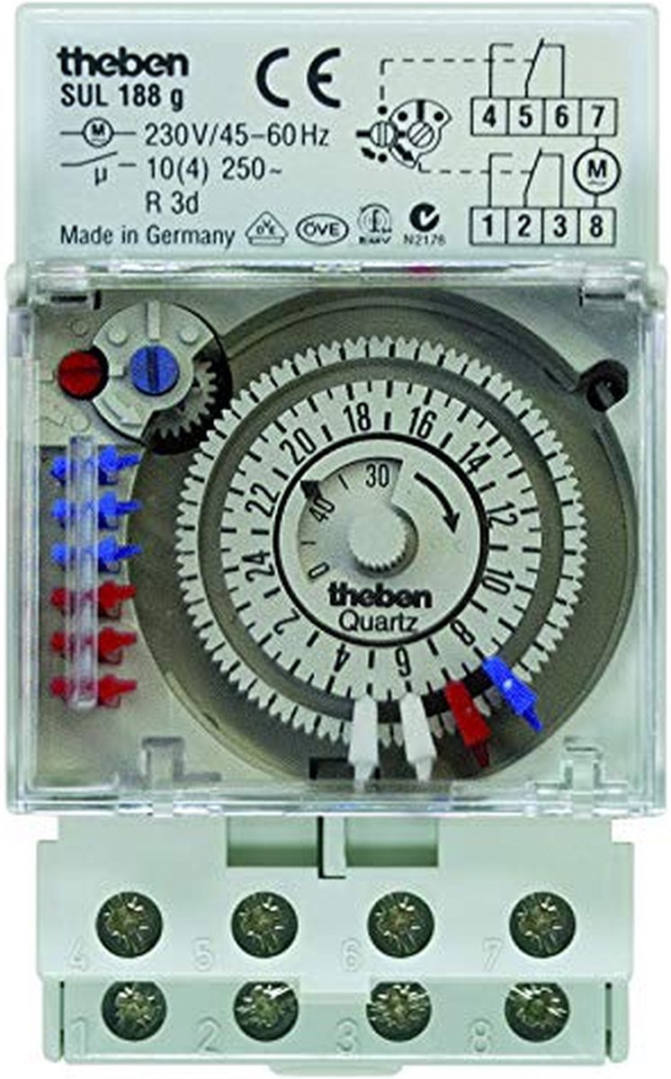 Theben SUL 188 G THE ANALOGE SCHAKELKLOK