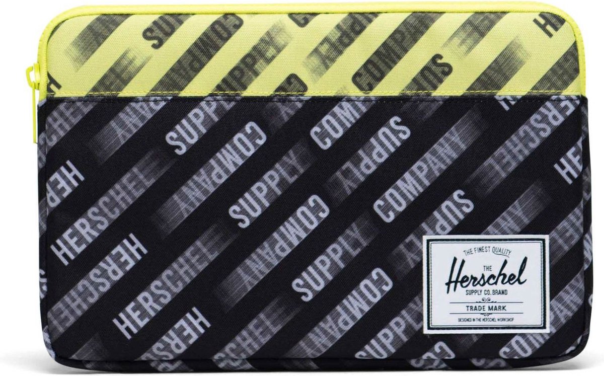 Herschel Laptop hoes met laptopvak Anchor Laptop Sleeve HSC Motion Black / Highlight Zwart Veelkleurig