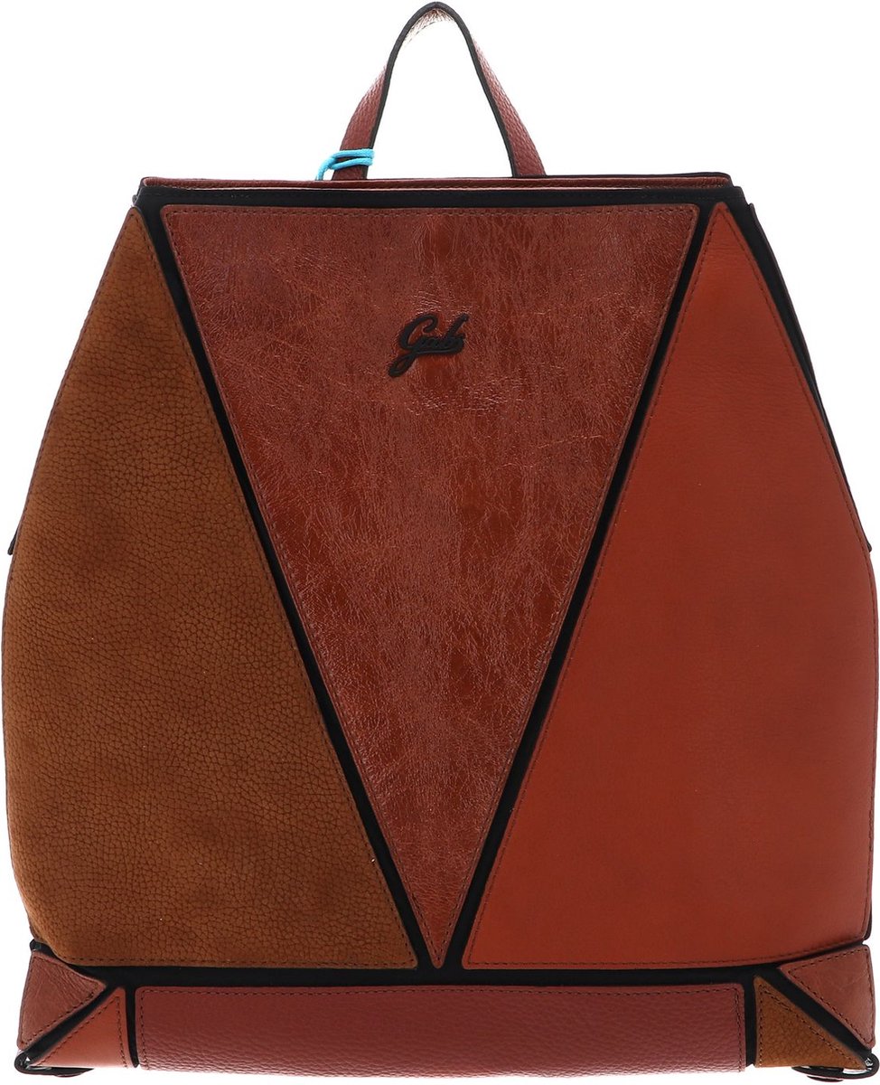 Gabs Leren Vrije tijd rugzak Naoko Momu Sendai Black Shoulder Bag Bruciato Bruine