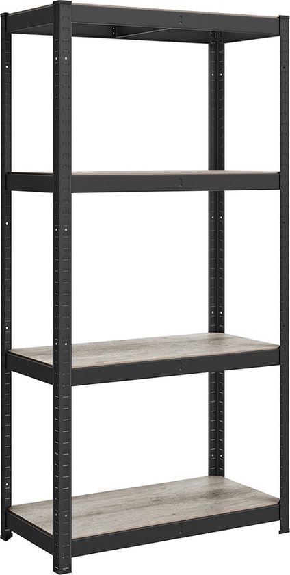 SONGMICS Staand rek, set van 2 boekenkasten, opbergrek, 4 planken