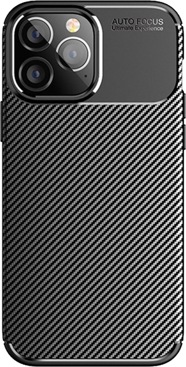 Cazy hoesje geschikt voor iPhone 14 Pro - Rugged TPU - Zwart