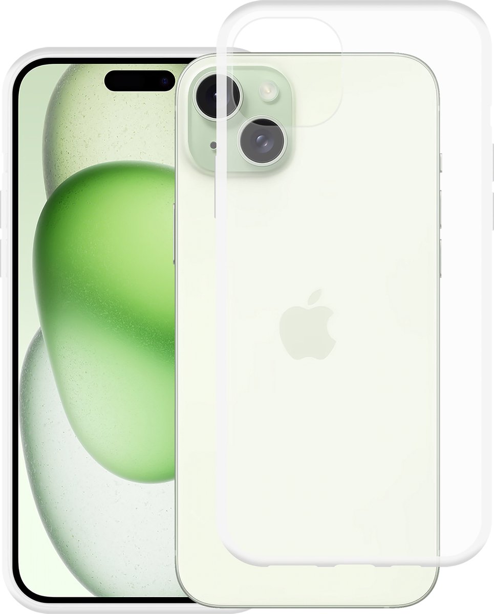 Cazy hoesje geschikt voor iPhone 15 Plus Hoesje Siliconen - Flexibele Case - Transparant