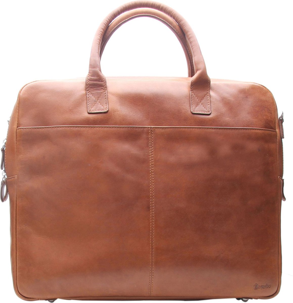 Esquire Business tas Laptoptas met laptopvak Dallas Briefcase Brown Bruine