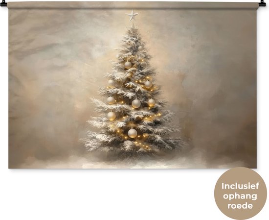 Daesar Kerst-wandtapijt, 3D-wandtapijt, blauw/rood/bruin/wit, hert van Daesar Kerst-wandtapijt, 3D-wandtapijt, blauw/rood/bruin/wit, hert van