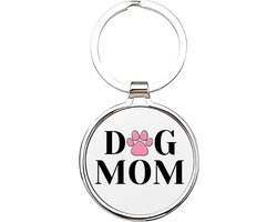 Akyol - dog mom Sleutelhanger - Honden - hondenliefhebbers - dieren liefhebbers - puppy - huisdieren sleutelhanger - hondenpoot - love my dog - hond - labrador - herdershond - border collie - dog - hondenmama - 4 x 7,5 CM