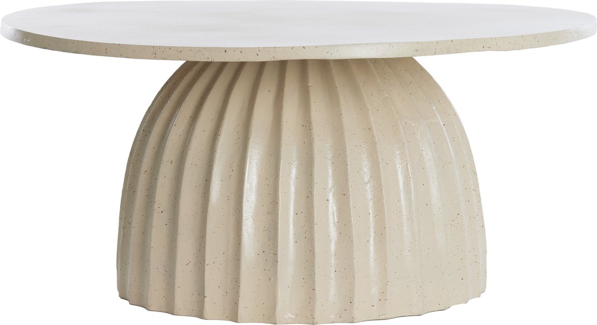 Bijzettafel VEGLIA - Ø70x33.5cm - Bruin