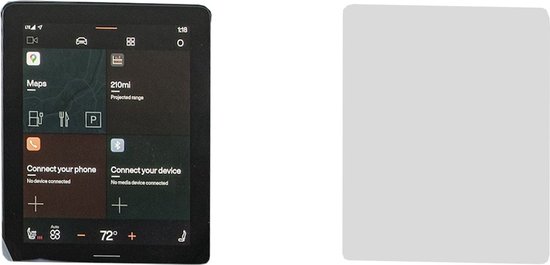 Protecteur d'écran pour Polestar 2 - Mat Antifingerprint - Auto-cicatrisant - Découpe Précision