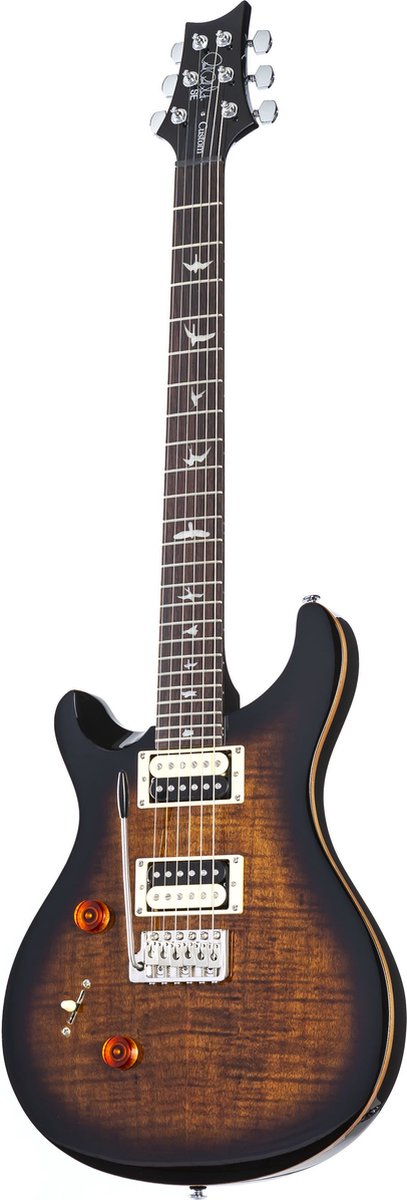 PRS SE Custom 24 Lefthand Black Gold Burst - Elektrische gitaar