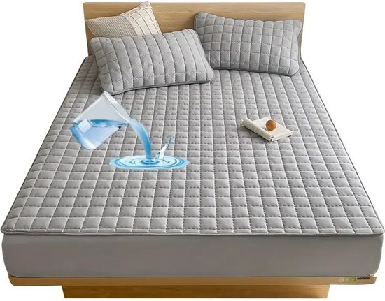 Hoeslaken housse imperméable Livano - Beddengoed - Drap-housse - Lit - Rouge 90x200