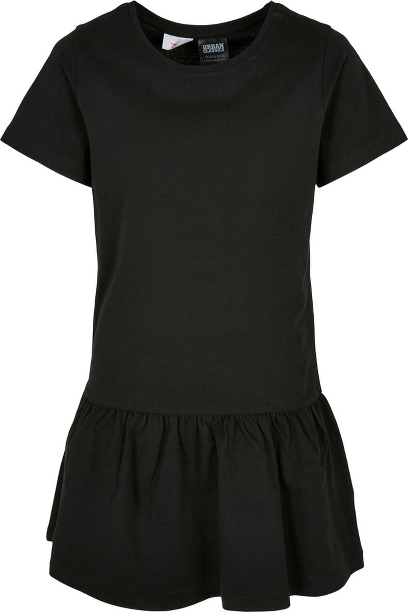 Urban Classics Girls Valance Tee Kinder Korte jurk Kids 122/128 Zwart