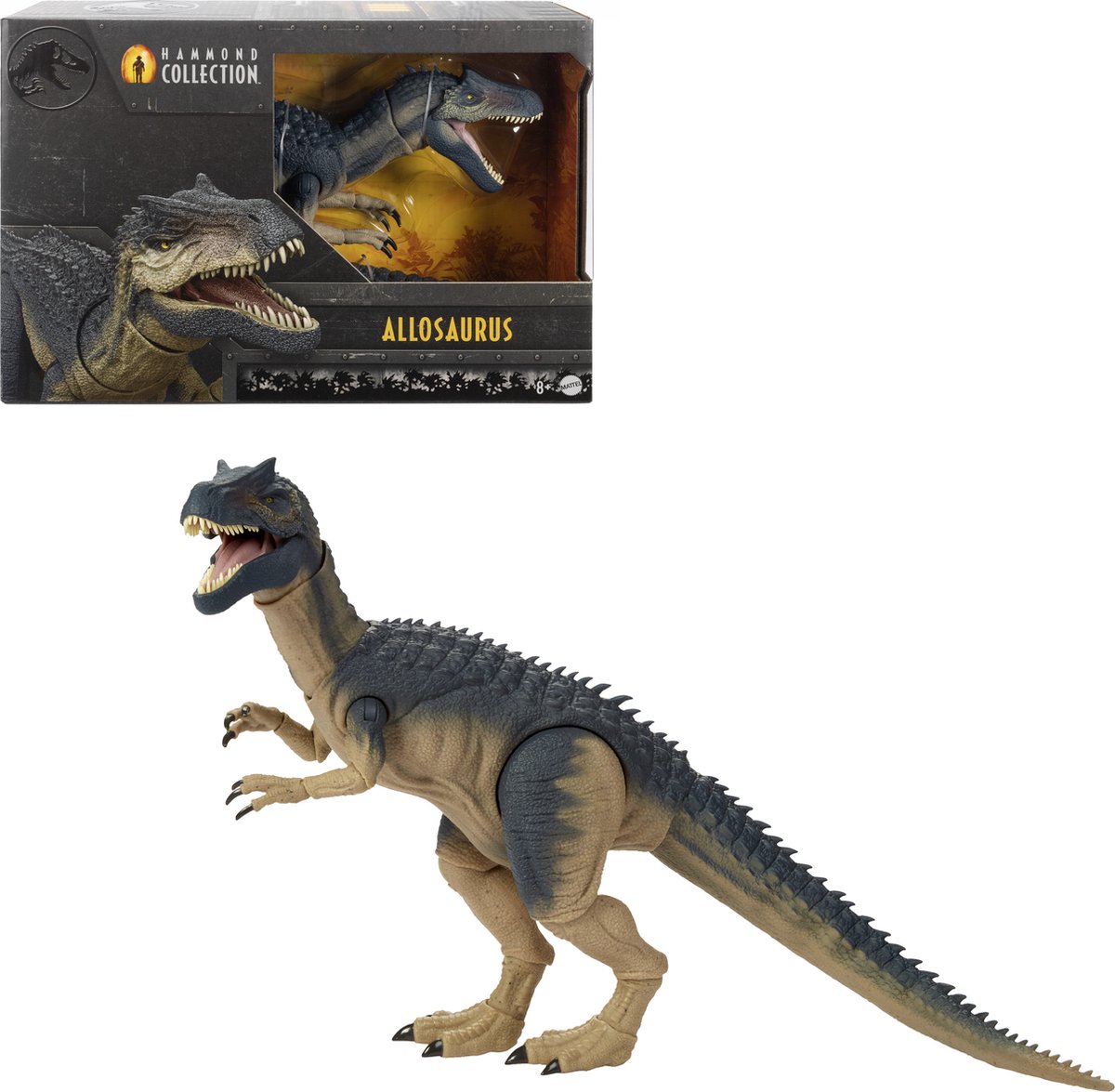 Mattel Jurassic World Hammond Collection Action Figure Allosaurus Action Figuur