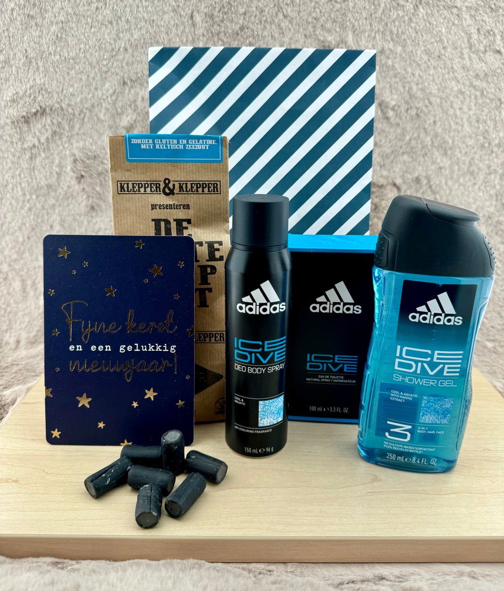 Goedkoopste Nieuwjaars •Cadeaupakket Adidas Ice dive• Heren - Leuk om cadeau te geven - Perfect Gifts