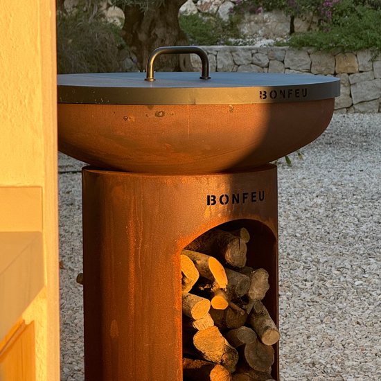BonFeu BonBiza Deksel Ø80 cm - Deksel voor Vuurschaal - Gemaakt van Zwart Staal van BonFeu — afbeelding 2