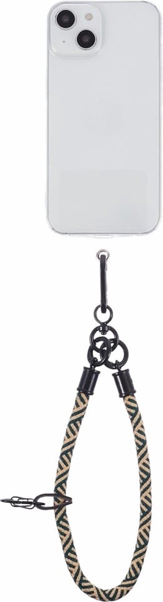 Coverup Polskoord met Sleutelhanger - Gevlochten Nylon 8mm - Beige