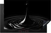 KitchenYeah® Protection plaque induction 83x51.5 cm - Noir - Eau - Goutte - Protege plaque de cuisson - Couvre plaque induction - Protecteur d'induction - Cuisine