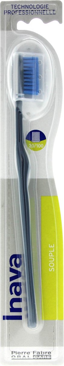 Inava Zachte Tandenborstel 20/100 (Kleur : Grijs)