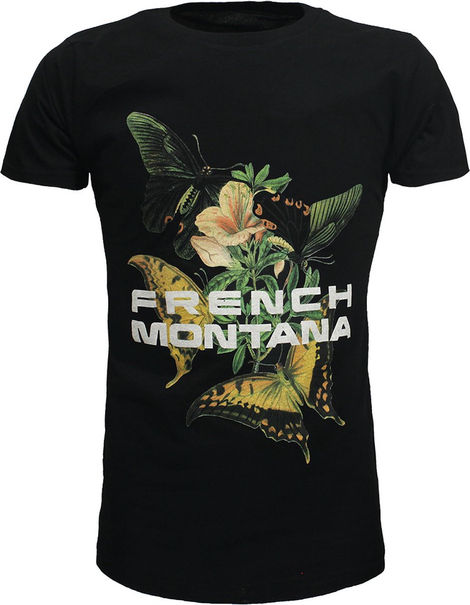 French Montana Butterfly T-Shirt - Officiële Merchandise - XL