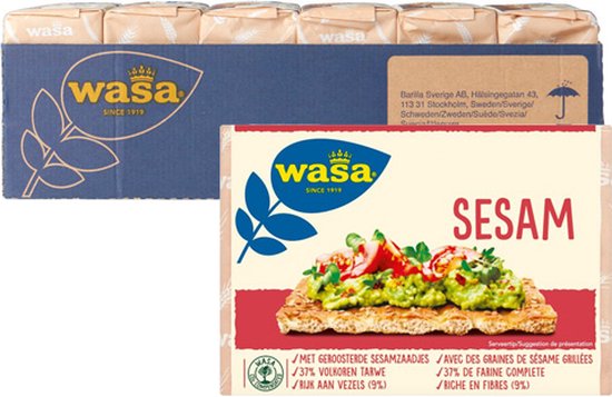 Wasa Sesam Knäckebröd - 6 x 250g